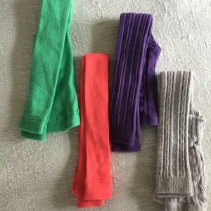 HANNA ANDERSSON and MINI BODEN FOOTLESS TIGHTS